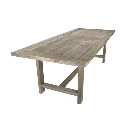 ATLAS COMMERCIAL PRODUCTS H Legs with Bar for Reclaimed Elm Wood Farm Table RFT35-4096-HLEGS